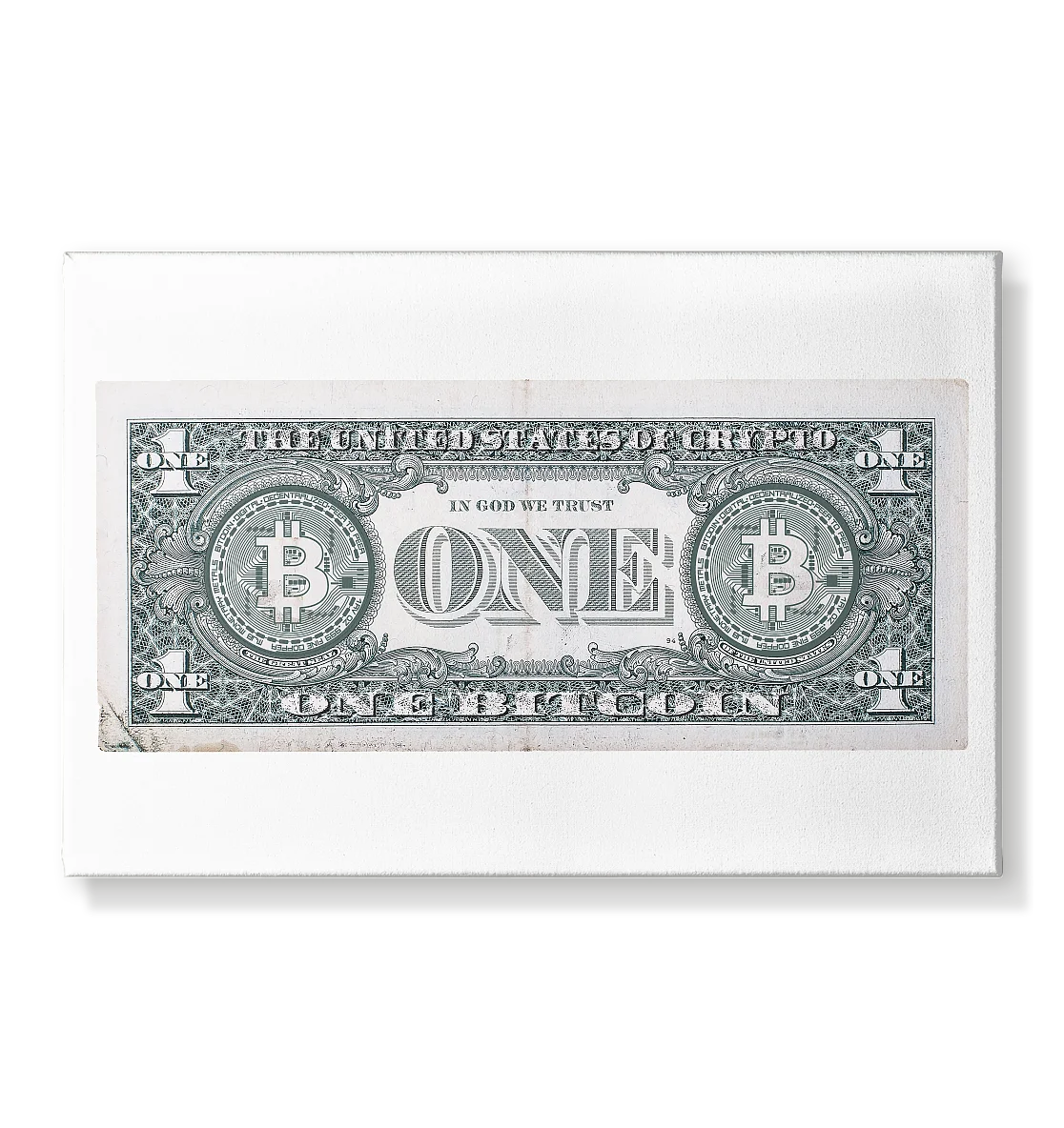 United States of Crypto Design - Crypto-themed Wall Art with Bitcoin