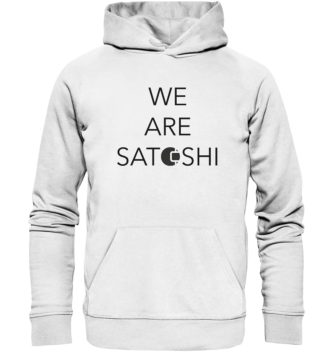 We are Satoshi Design - White Hoodie - Stylish Crypto Fashion