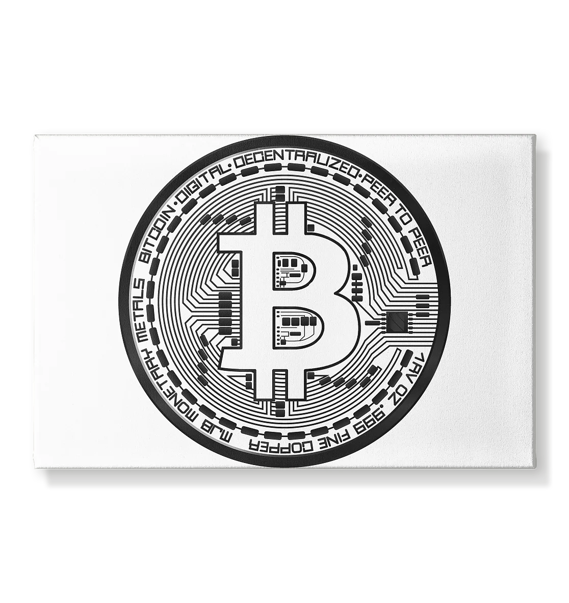 Bitcoin Logo Wall Art - Stylish Crypto Decor with Bitcoin Emblem