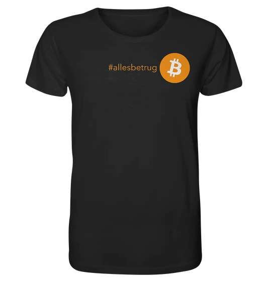 Alles Betrug Design - Black T-Shirt - Stylish Crypto Fashion