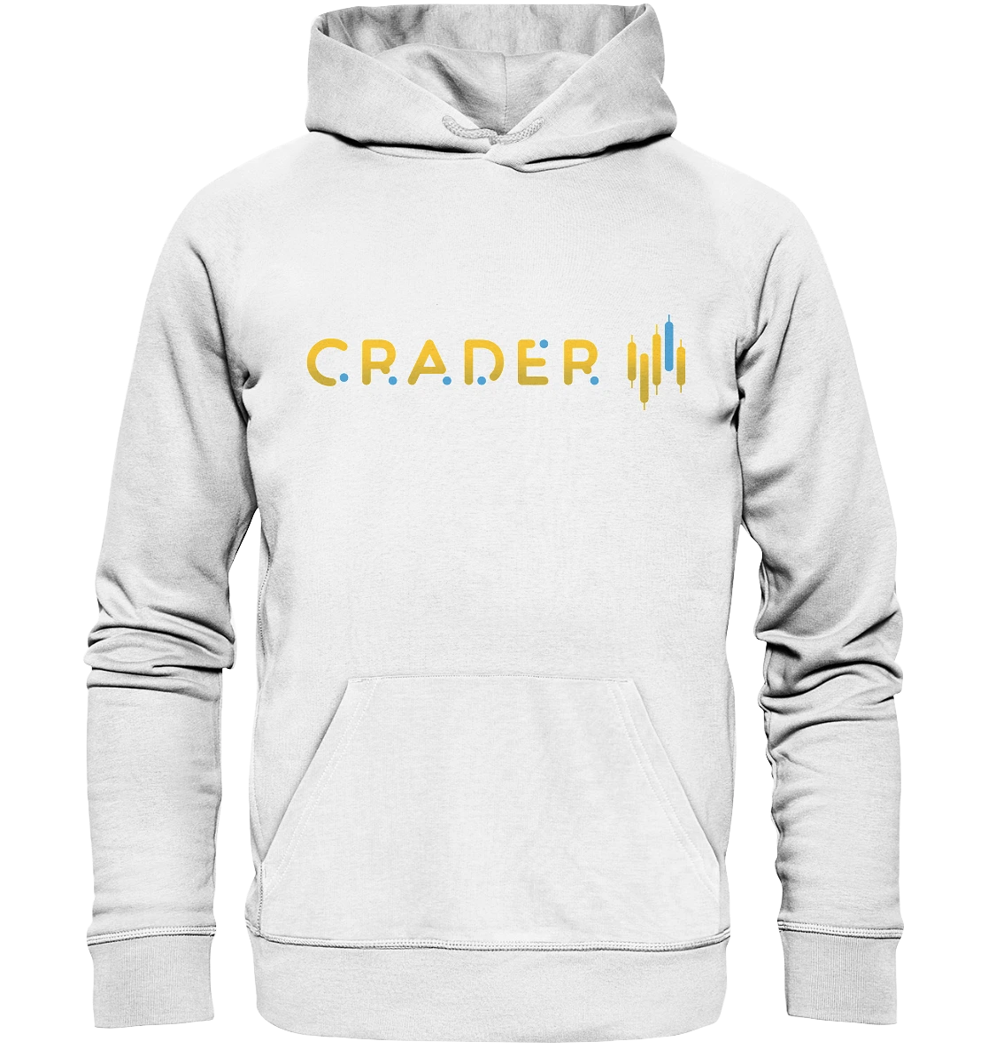 CRADER White Hoodie - Fashion-Forward Crypto Apparel in White