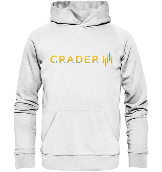 CRADER White Hoodie - Fashion-Forward Crypto Apparel in White