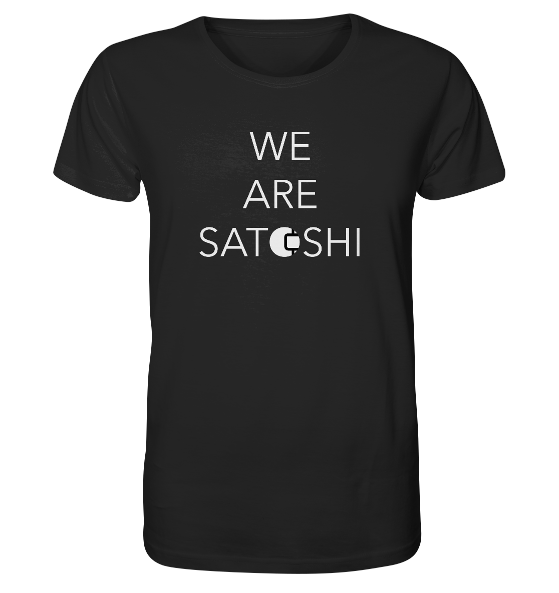 We are Satoshi Design - Black T-Shirt - Stylish Crypto Fashion