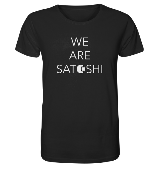 We are Satoshi Design - Black T-Shirt - Stylish Crypto Fashion