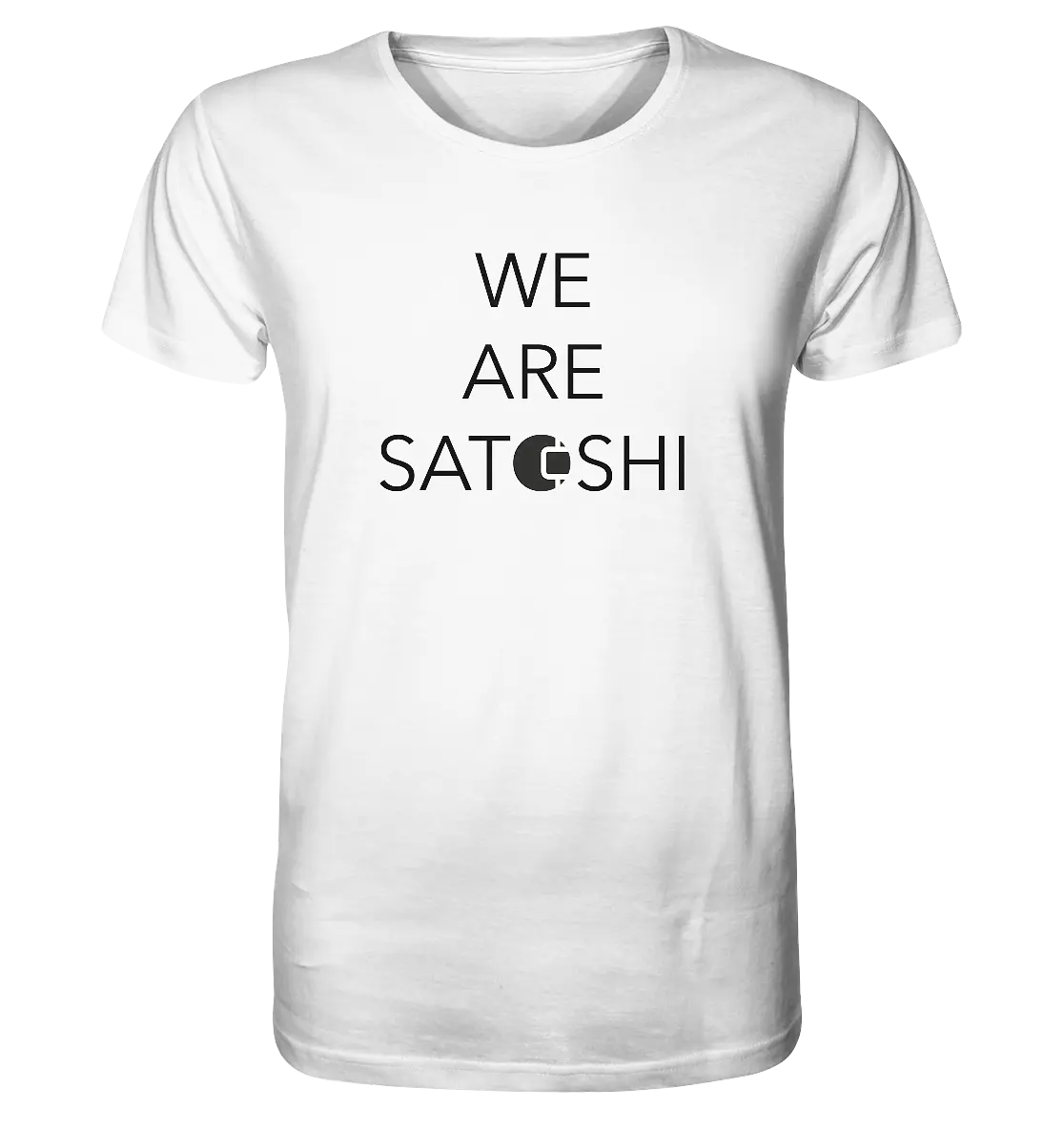 We are Satoshi Design - White T-Shirt - Stylish Crypto Fashion