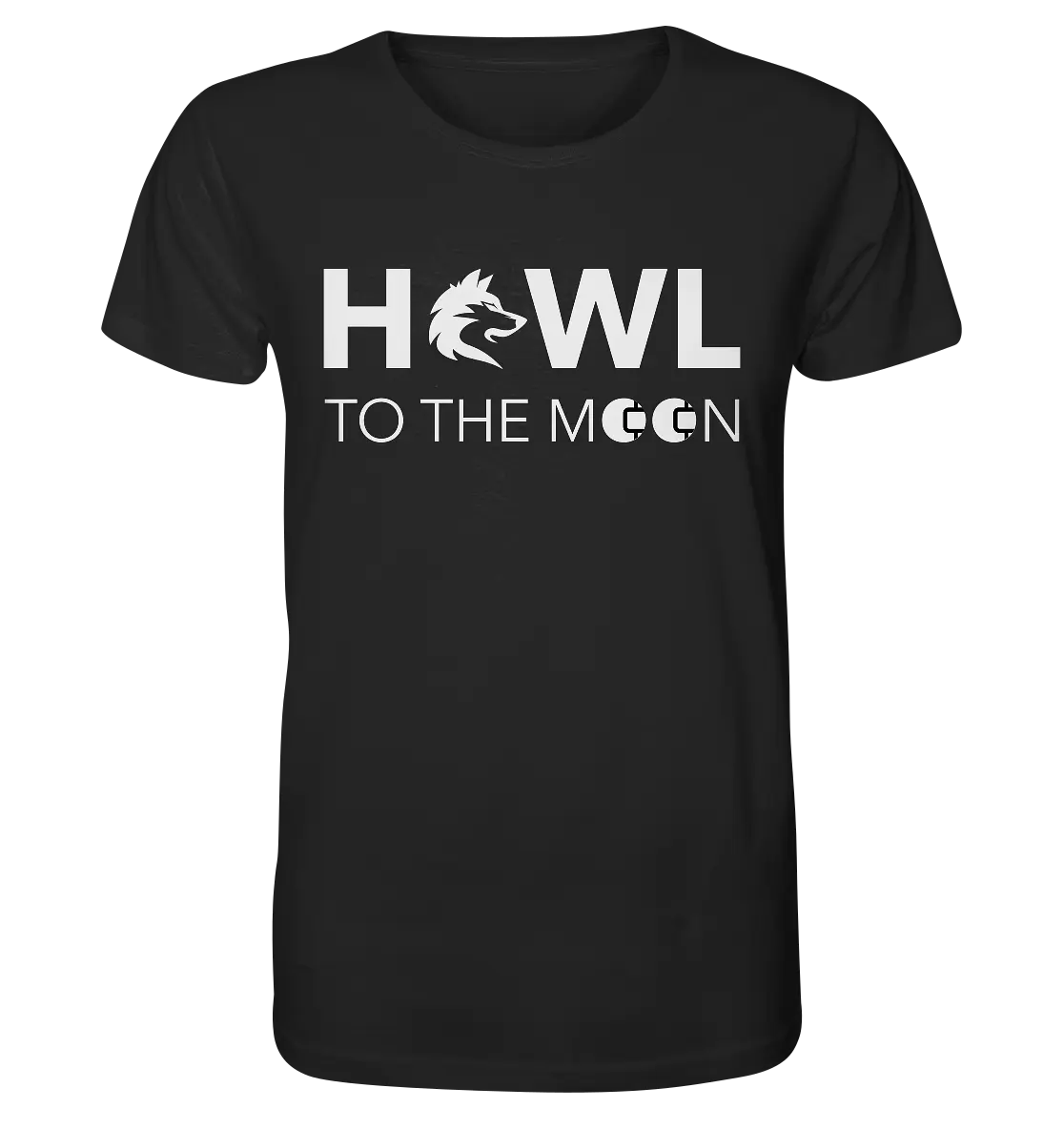 Bright Howl To The Moon Black Shirt - Fashion-Forward Crypto Apparel in Black