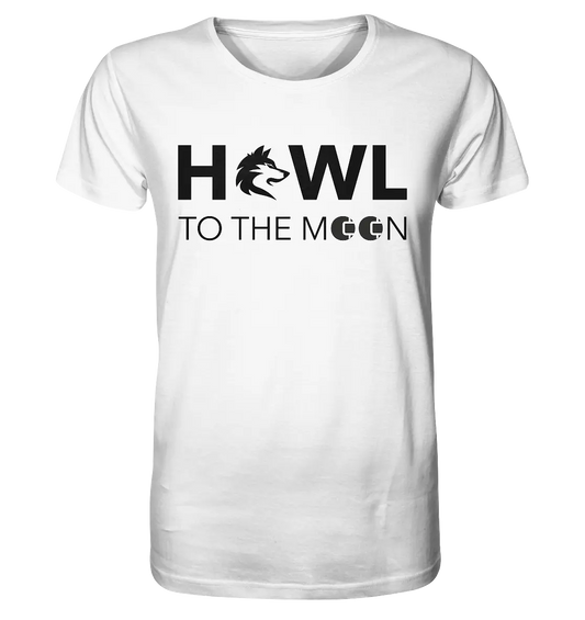 Shaded Howl To The Moon White Shirt - Fashion-Forward Crypto Apparel in White