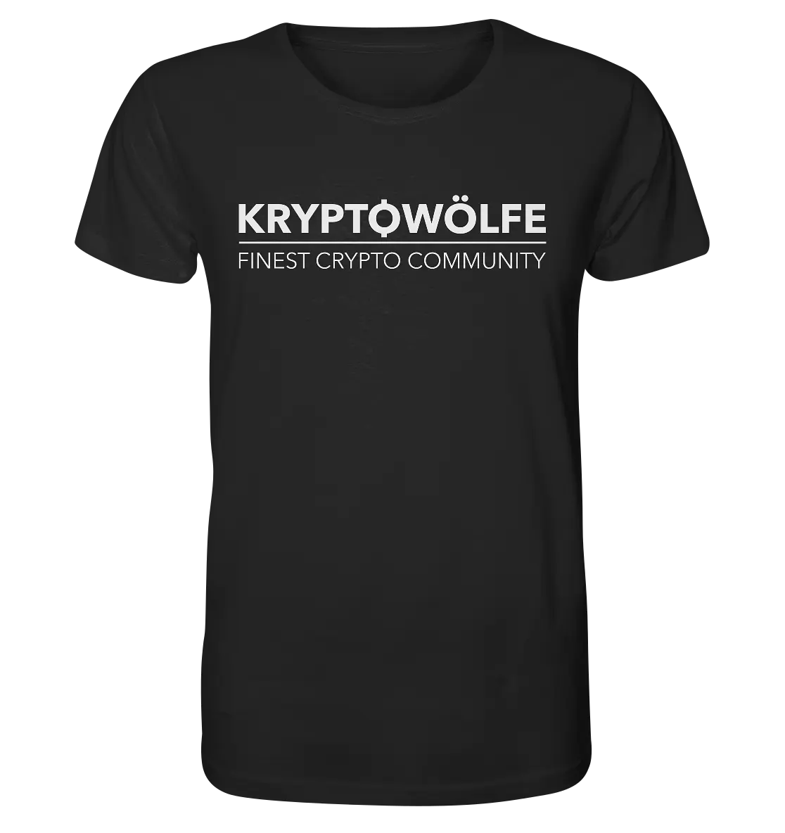 Bright Kryptowoelfe Logo Black Shirt- Fashion-Forward Crypto Apparel in Black