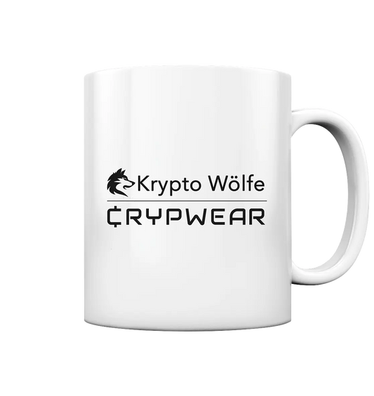 Kryptowoelfe CrypWear Logo Mug - Stylish Crypto Dishes