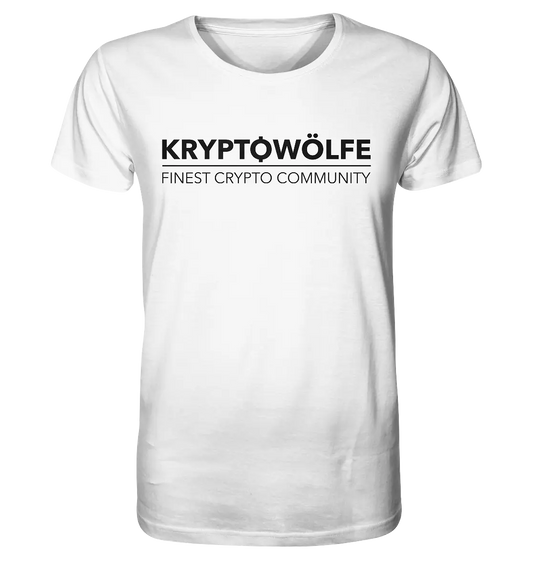 Kryptowoelfe Logo White T-Shirt - Signature Crypto Style in White