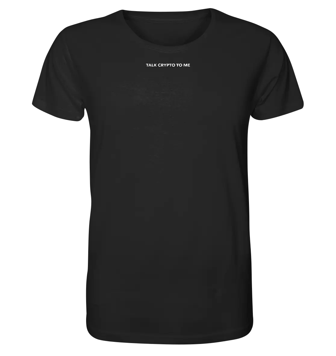 Bright Talk Crypto to Me Black Shirt Front - Fashion-Forward Crypto Apparel in Black