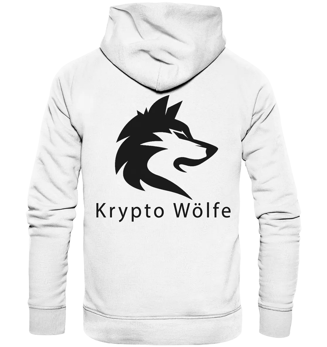 Shaded Talk Crypto to Me White Hoodie Back - Fashion-Forward Crypto Apparel in White